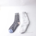 Толстый зимний крытый теплые плюшевые носки с тапочкой